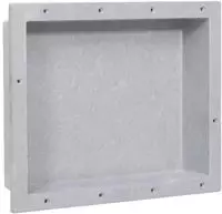 vidaXL Duschnische Mattgrau 41x51x10 cm