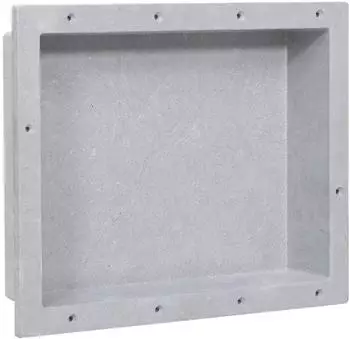 vidaXL Duschnische matt grau 41x51x10cm