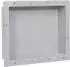vidaXL Duschnische matt grau 41x51x10cm