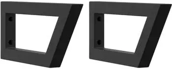 vidaXL Waschtisch-Regaltr&auml;ger Trapezform Stahl 15x35cm, 2 Stk. (4007285)