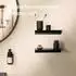 Designfabrik Hamburg Wandregal selbstklebend, 30cm, schwarz, 2er-Set, Metall (DFHH KR)