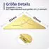 LuxusKollektion Eck-Duschregal 304 Edelstahl, gold, 254mm, 2er-Pack