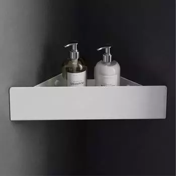 Mai & Mai Reglo-07 Eckregal für Dusche & Bad, Bohren oder Kleben, sandweiß (Reglo-07)