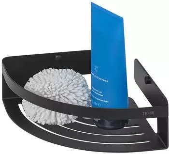 Tiger Caddy Eck-Duschkorb schwarz matt (1400430746)