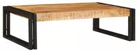 vidaXL Badregal f&uuml;r Braun 80 x 50 x 23 cm Massives rohes Mangoholz
