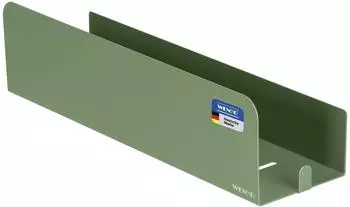 Wenko Turbo-Loc Wandablage Lizan, Edelstahl, grün matt, selbstklebend