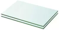 vidaXL Regalb&ouml;den 2 Stk. Glas Transparent 20x25 cm