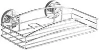 WENKO VACUUM-LOC Duschablage, Chrom gl&auml;nzend, Befestigen ohne Bohren