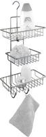 WENKO Duschcaddy Mod. Milano, 3 Ablagen, 2 Haken 16824100