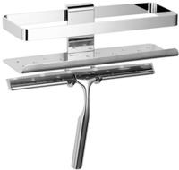 Giesse - Giese Newport Duschkorb 30820-02 Chrom, F&uuml;r Rasierer, Mit Haken Und Wischer