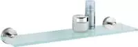 WENKO Glas Wandablage Mod. Bosio matt Edelstahl rostfrei 19623100