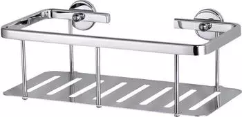 tesa ALUXX Duschablage aus Chrom mit Bodenplatte (402020000000)