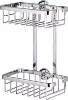 tesa ALUXX Duschregal zweistöckig inkl. Klebelösung (402110000000)