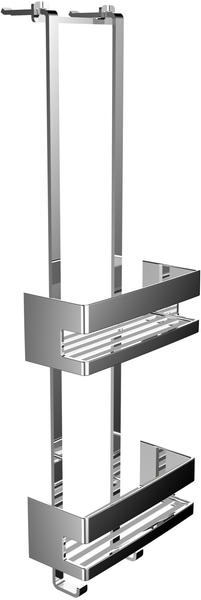 emco System mit 2 verschiebbaren Wandkörben (22,5 x 70,3 x 9,7 cm)