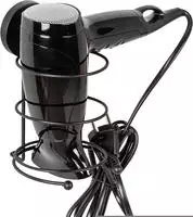 WENKO Vacuum-Loc Haartrocknerhalter Mod. Milazzo Schwarz F&ouml;hnhalter, Befestigen ohne