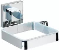 Vacuum-Loc&reg; Haartrocknerhalter Mod. Quadro Edelstahl, Befestigen ohne bohren