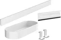 hansgrohe Duschset WallStoris Wandmontage, aus Kunststoff, mattwei&szlig;