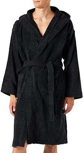 Arena Core Soft bathrobe Black White