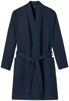 Schiesser Essentials Waffelpique dunkelblau