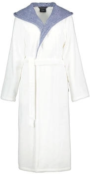 Cawö Bademäntel Damen Kapuze Classic 4345 weiß-blau - 601