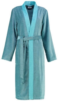 Cawö Bademäntel Damen Kimono Two-Tone 6431 türkis - 47