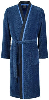 Cawö Bademäntel Herren Kimono 4839 blau-schwarz - 19