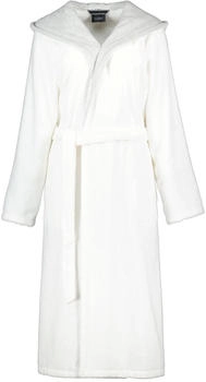 Cawö Bademäntel Damen Kapuze Classic 4345 weiß-silber - 607