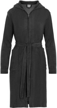 Möve Homewear Bademantel mit Kapuze dark grey (820)