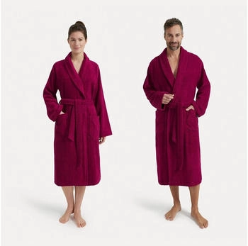 Möve Homewear Schalkragenmantel berry (266)