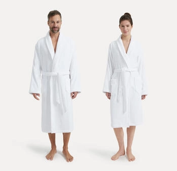 Möve Homewear Schalkragenmantel snow (001)