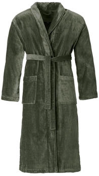 Vossen Bademantel Feeling-L mud green