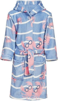 Playshoes Fleece-Bademantel Krebs blau