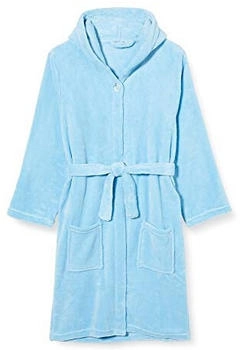 Playshoes Fleece-Bademantel Uni hellblau
