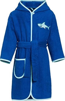 Playshoes Frottee-Bademantel Hai blau