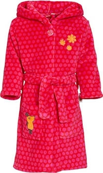 Playshoes Fleece-Bademantel Die Maus pink