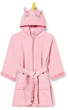 Playshoes Frottee-Bademantel Einhorn rosa