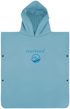 Normani Kinder Badeponcho aus Mikrofaser Manati Blau