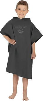 Normani Kinder Badeponcho aus Mikrofaser Manati Schwarz