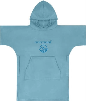 Normani Kinder Mikrofaser Badeponcho Luquillo Blau