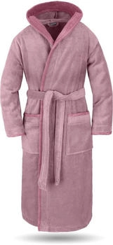 Normani Unisex Baumwoll-Bademantel Rob Rosa/Hellrosa