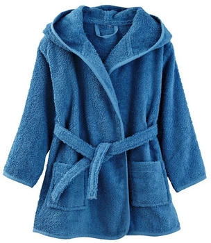 Vertbaudet Kinder Bademantel mit Kapuze blau