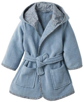 Vertbaudet Baby Bademantel INDIEN BLUME blau