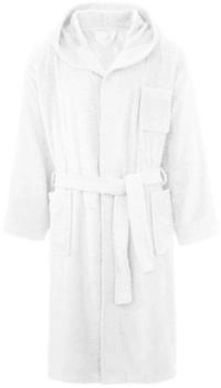 CelinaTex Borkum Bademantel Baumwolle Frottee 400g/m² Kapuze Herren weiß