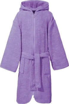 Erwin Müller Walk-Frottier Kinder-Kapuzenbademantel violett