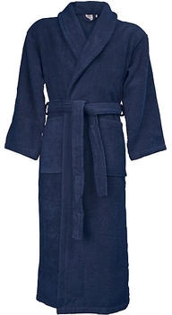 Erwin Müller Walk-Frottier Unisex-Bademantel Friedrichshafen blau