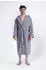 Bruno Banani Herrenbademantel Clement grau, L:120cm