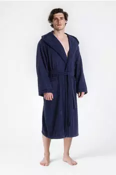 Bruno Banani Herrenbademantel Clement marine, L:120cm
