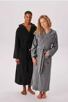 Bruno Banani Unisex-Bademantel Robby grau, L:130cm