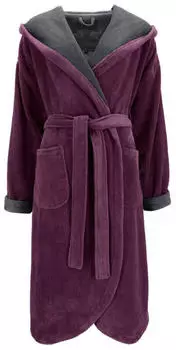 Vossen Damen-Bademantel Carmen elderberry/graphit