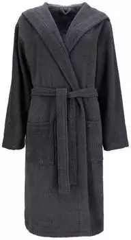 Vossen Unisex-Bademantel Samu graphit